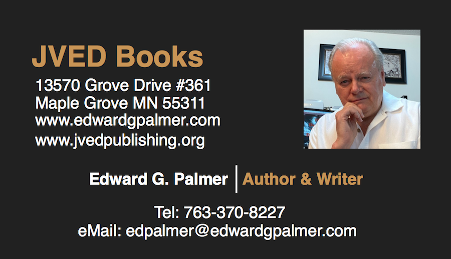 Image of edward palmer's business card